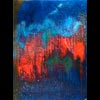 Incendie dans la Nuit, 81x60 cm, Acrylique sur toile, Vendu