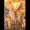 La Cit d'Or, 70x50 cm, Mixed media on wood, Sold