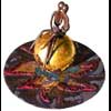 Pomme d'Amour, Diam 30 cm  H 22 cm, Bronze and Mixed Media, Sold
