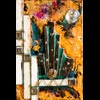 Sidonie, 30x20 cm, Technique mixte sur ardoise, Vendu